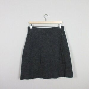 Ibex Women’s A-Line Wool Mini Skirt Izzi Zipper Pockets Athletic M Layer 348